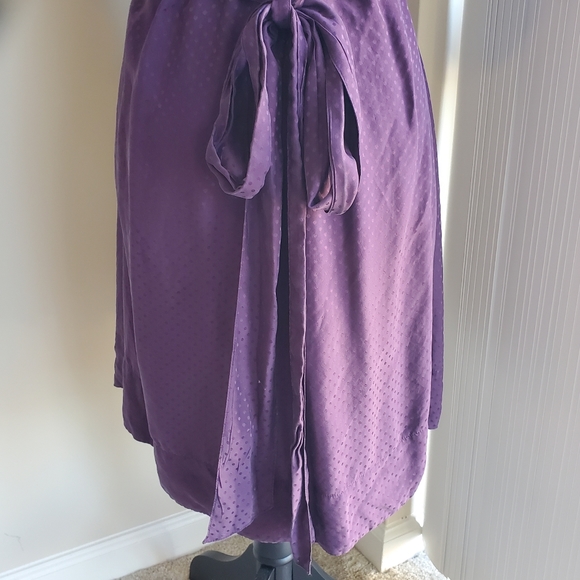 Jacob Purple Polka Dot Flared Skirt Dress - Picture 6 of 6